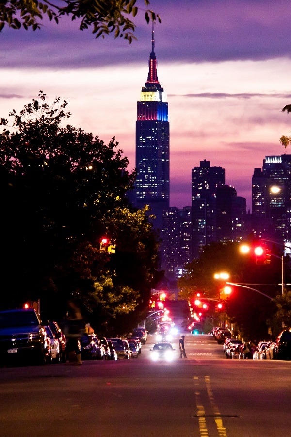 wolverxne:  Empire State Building at Dusk - Sunnyside, Queens | by: { ChrisGoldNY }