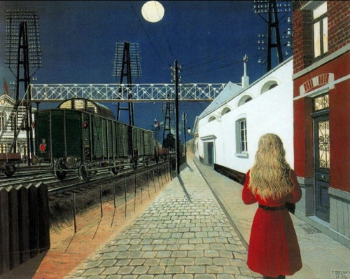 Solitude by Paul Delvaux, 1955Also