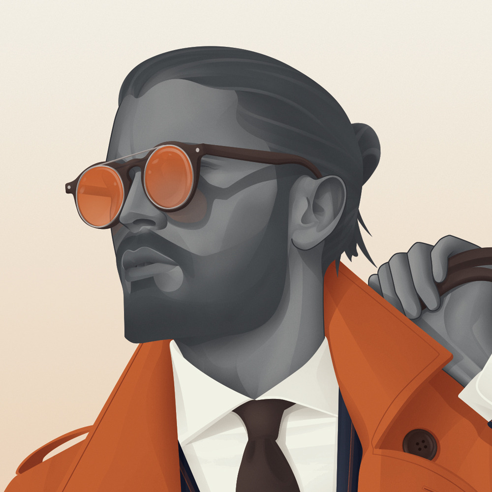 Orange &amp; Navy // Holland &amp; Sherry The fifth in a series of seven