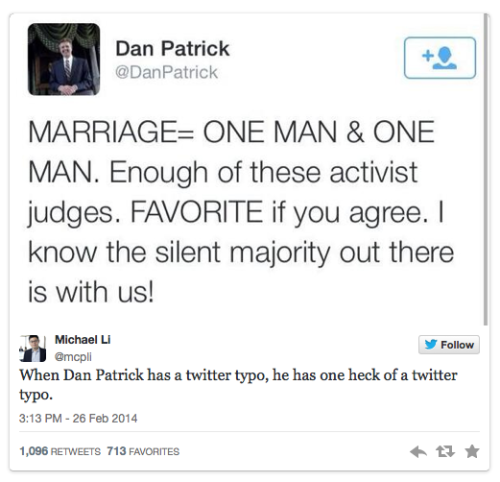 butji: Christian Texas Republican Senator Dan Patrick accidentally praises gay marriage ruling 