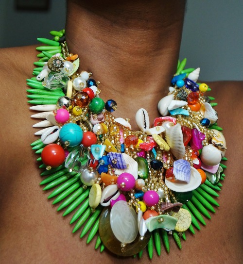 blackfashion:  fashionable accessories  necklace : stephanieBIJOUX Photographer : omens atlanta, ga 