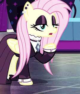 amdots:Goth Fluttershy in ‘Fake It Till You Make It’
