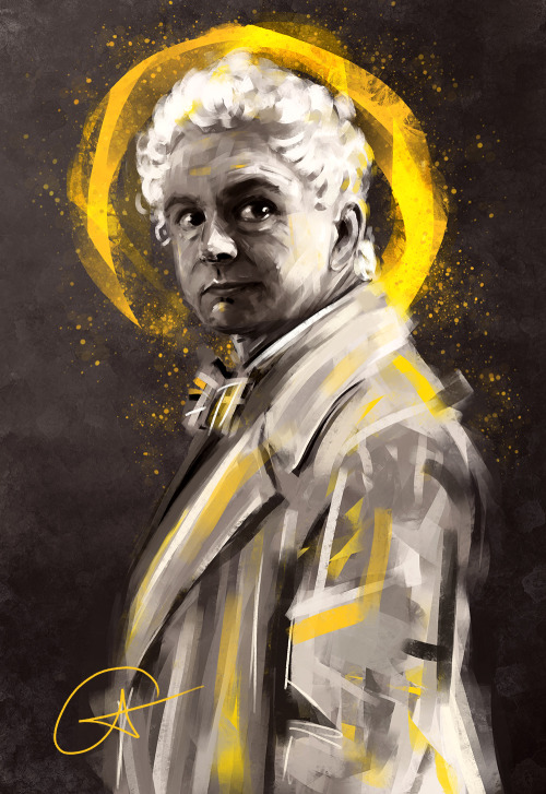 mistysblueboxstuff:A quick Aziraphale sketch