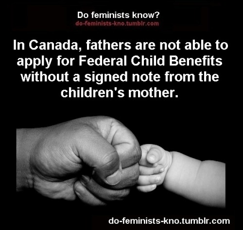 do-feminists-kno: Source:Canada Revenue Agency - Child Benefits Application (page 1)http://www.cra-