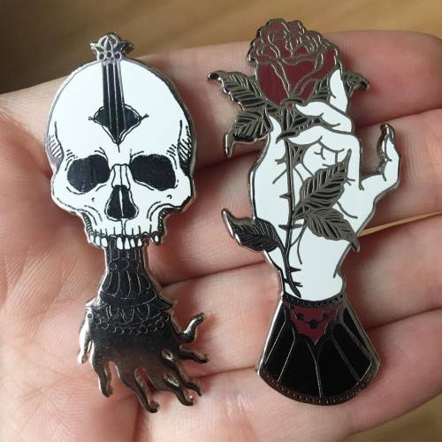 New pins have arrived! I’m planning on opening up a pre sale when the backing cards are in and