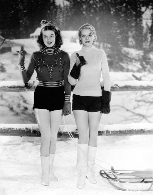 screengoddess:  Ann Sheridan & Marie Wilson 1938 