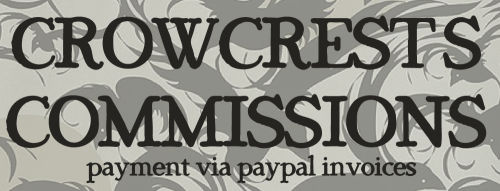 crowcrest:im almost done with my current round of commissions!!!!I have more slots open now includin