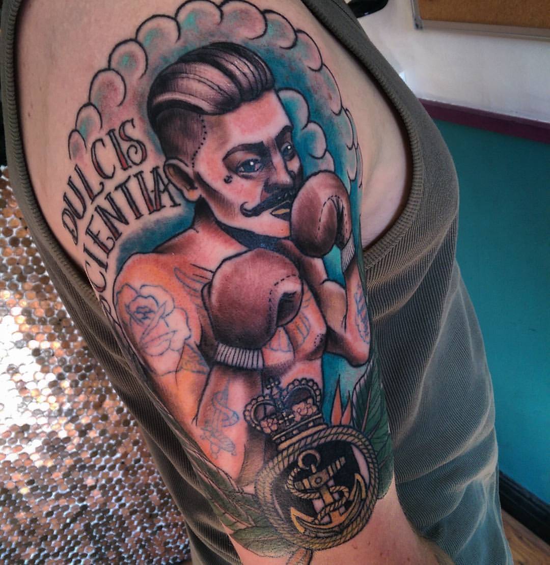 Tattoo of the Week Boxing Gloves  Independent Tattoo  Delawhere