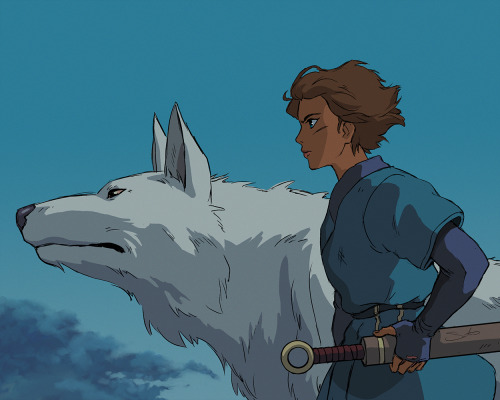 Princess Mononoke / Legend of Korra AU. (Some of my favorite scenes + Korra’s hair.)