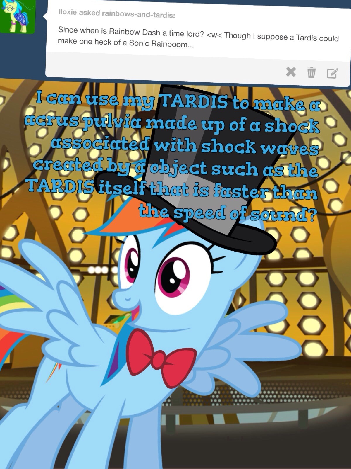 rainbows-and-tardis:  I gotta try that!  &gt;w&lt;!