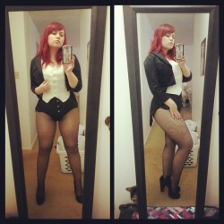 calisaharakiri:  calisaharakiri:  Zatanna costume complete with the higher quality tuxedo vest and black tail-coat! All I need is the top hat, bowtie and magic stick - then it will be 100% finished! &lt;3    I should probably wear this somewhere sometime