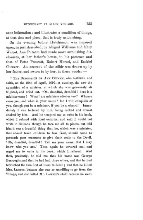 Witchcraft at Salem Village: With an Account of Salem Village, and a History of Opinions on Witchcra