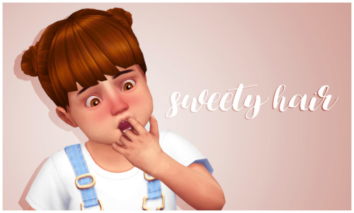 crazycupcakefr: Hello everyone! We all need more cc for toddlers so here you go ! one more hairstyle