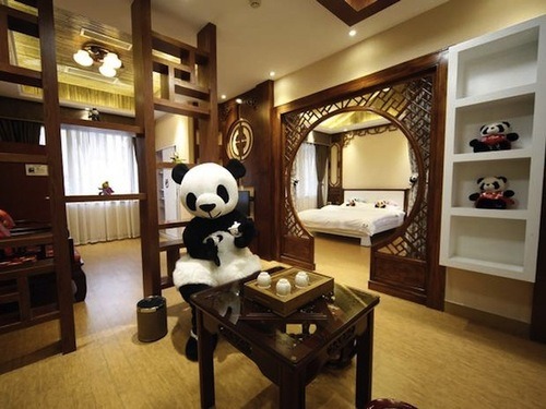 Porn photo There's a Panda-Themed Hotel in China.