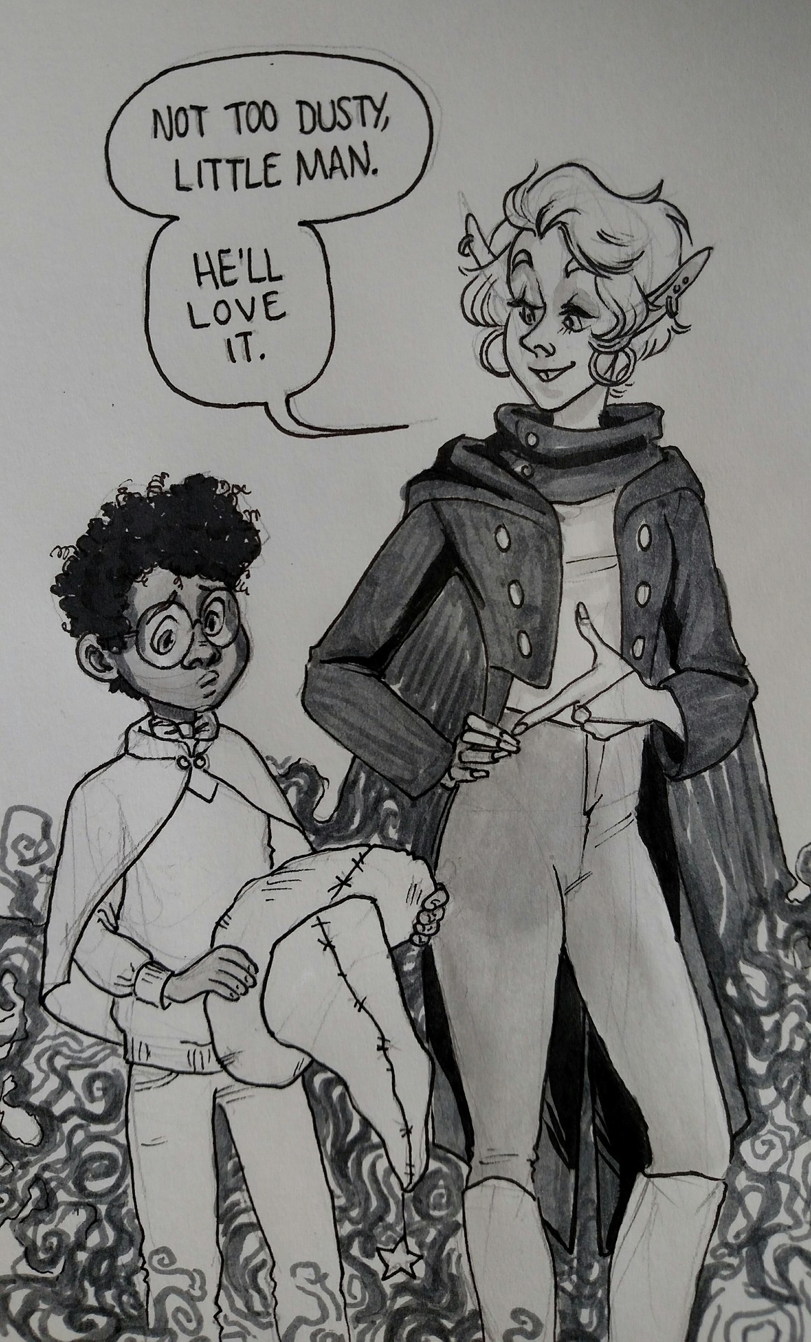 haverkampink: ango just wanted to make a hat to wear on Magic Day  (all I want to