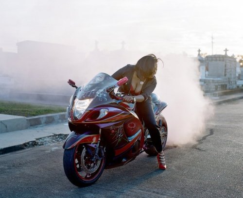 Caramel Curves motorcycle club, New Orleans - Akasha Rabut via