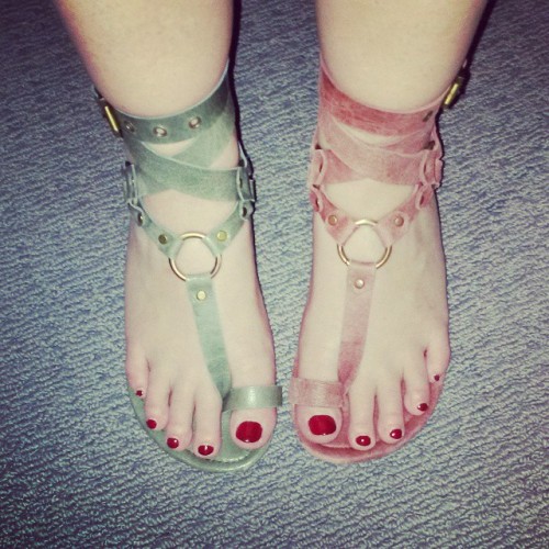 Christmas sandals.