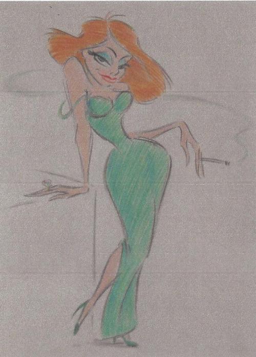 adventurelandia:Early concept art of Jessica Rabbit from Who Framed Roger Rabbit (1988)