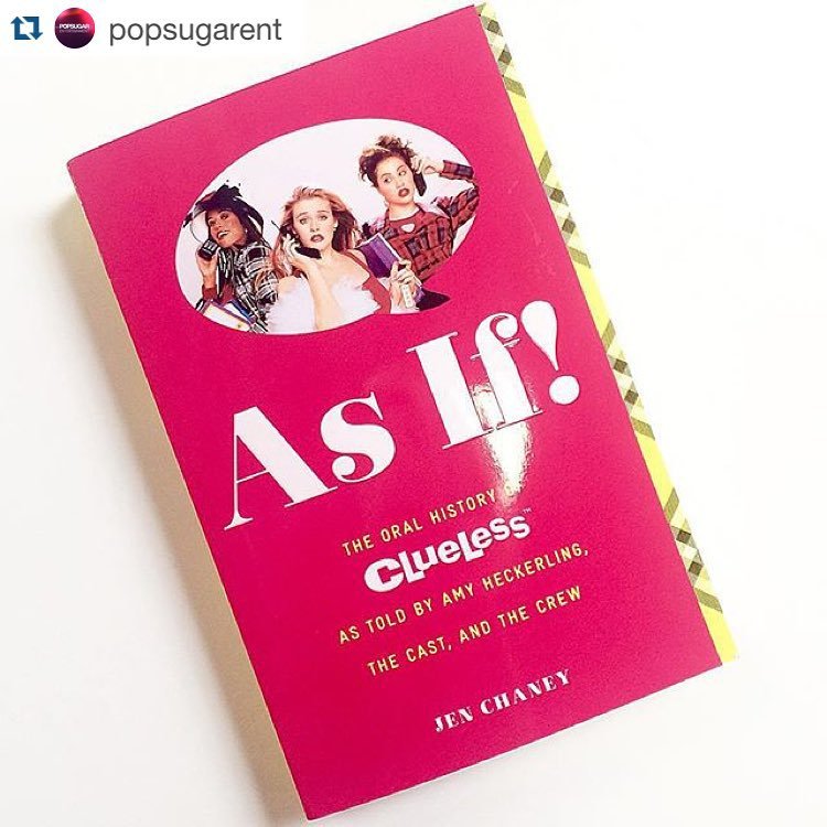 #Repost @popsugarent with @repostapp.
・・・
In the words of Travis, we have a feeling we will be giving our latest read “two very enthusiastic thumbs up.” #Clueless #AsIf!