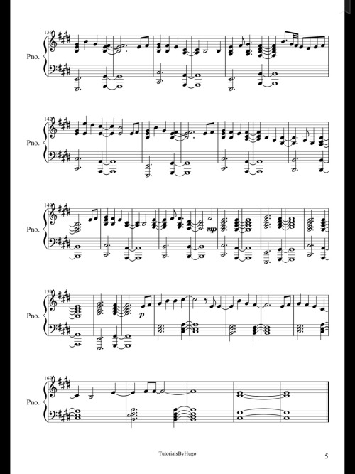 Everglow - Coldplay (Piano Sheet)