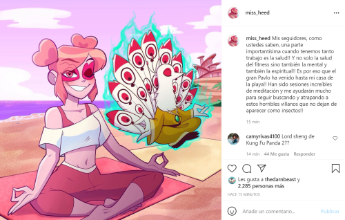 nightfurmoon:  New post from Miss Heed’s instagram!Translation: My followers, as you all know, health is very important when we have so much work! And not only physical health, but also spiritual and mental health! That is why   the great Pavlo has