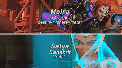 jessesbamf:Overwatch ladies - name meanings