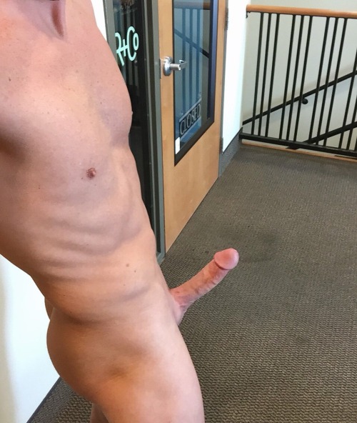 dacecameron: Naked &amp; Hard in a Public Lobby Twitter: @DaceCameron