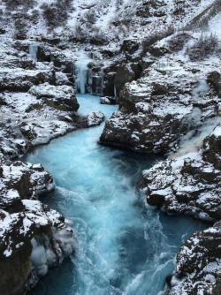 travelingpage:  🌍 Barnafoss, Iceland | #travel #traveling #adventure #wanderlust #outdoor #explore #places #journey #trip #world #nature #world #iceland