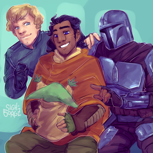 sighborgz:in which ezra visits luke’s training camp, and mando never really got around to leav