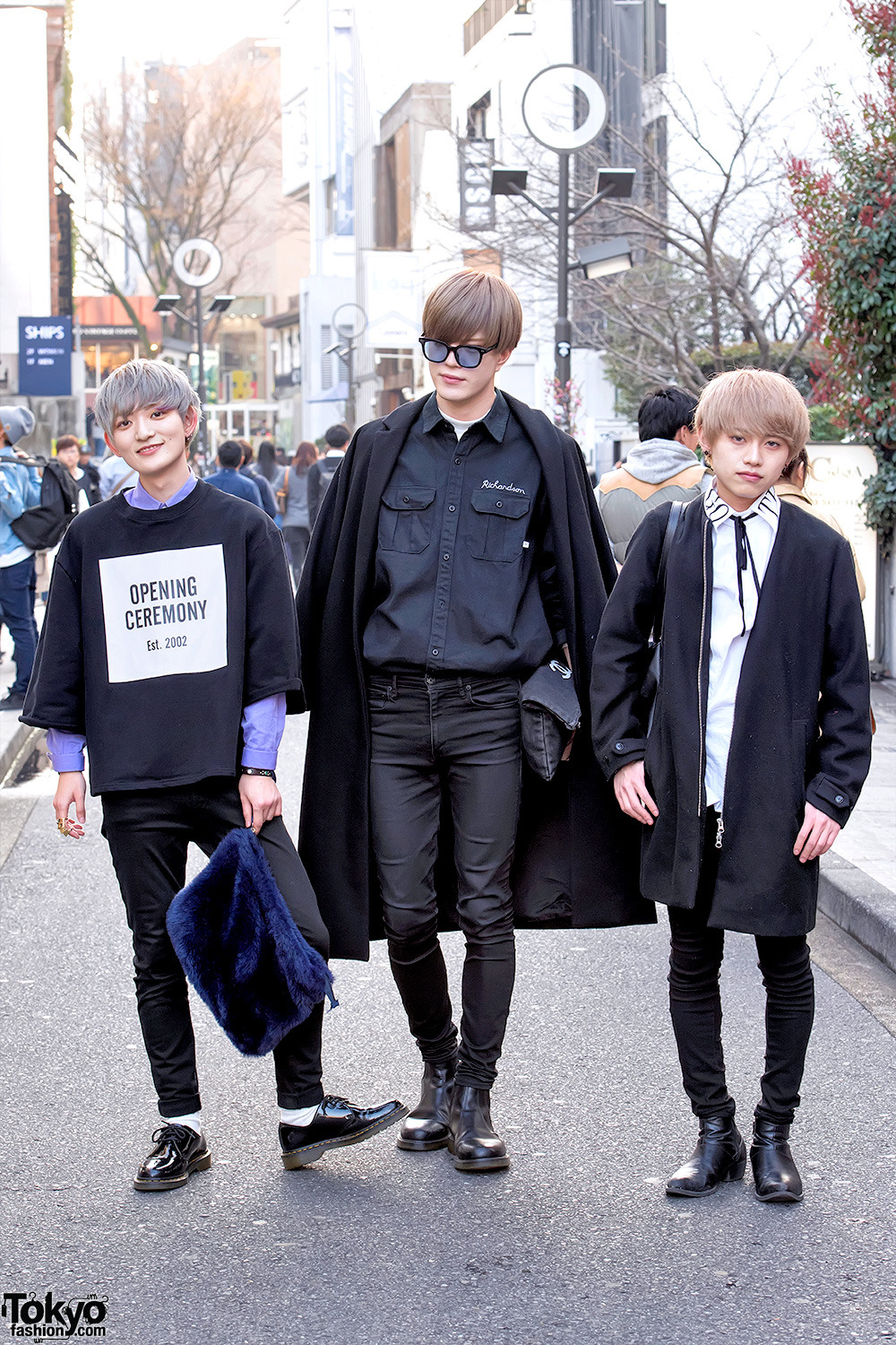 tokyo-fashion:  We ran into Toshimi (20), Toy (20), and Paco (19) on Cat Street in