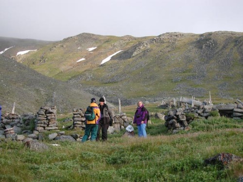 The abandoned village of Naukan in Mechigmanskiy Bay, Cape Dezhnev(Siberia, Russia).The abandoned vi