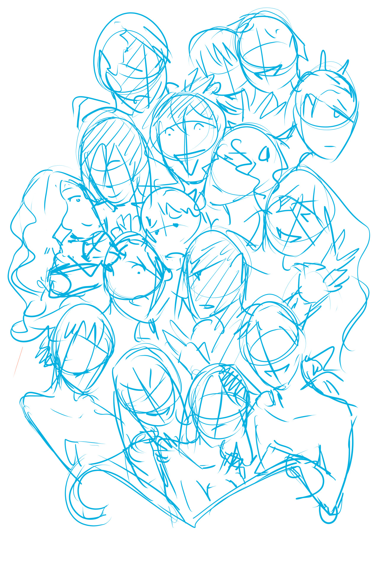 A sketch of a draw I will finish more or less..at the end of 2018 xD There are a