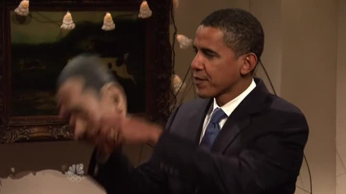 blondebrainpower:Barack Hussein Obama II (born August 4, 1961) was the 44th President of the United States and the first African American to hold the office. On Saturday Night Live, he has been impersonated by Fred Armisen for more than 30 times until
