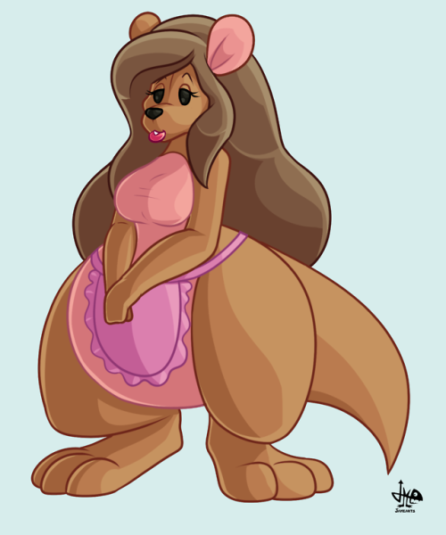 While this blog is still on, have this Kanga with hair. I just jumped to the bandwagon recently. :)