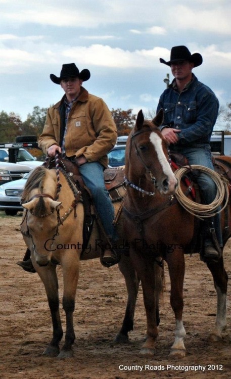 Two cowboy studs.  For more cowboys, cowpokes, and ranch hands, visit the archive at www.lifeofacowb