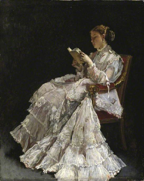 The Reader by Alfred Emile Stevens, c. 1860
