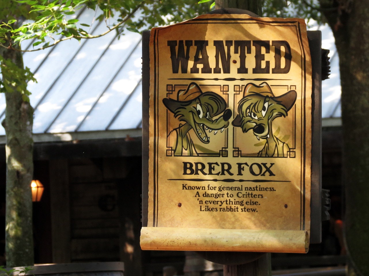 Theme Park Photos and More — Wanted: Brer Fox by meeko_ Via Flickr: ...
