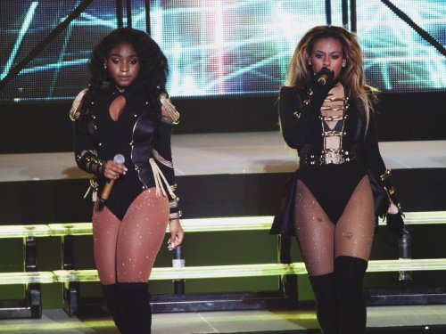 Normani and Dinah onstage #727TourKansasCity