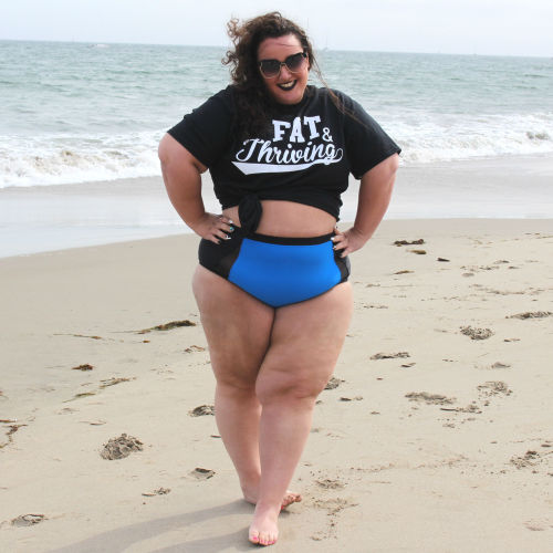 readytostare:I AM FAT & THRIVING! Read about why I designed this tee and what it means to me at 