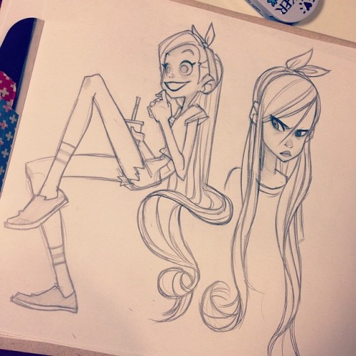 anna-cattish:  🐇 #sketching #girls