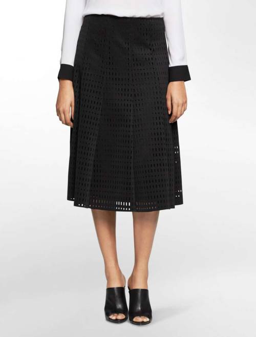 Calvin Klein White Label perforated neoprene midi skirtSee what&rsquo;s on sale from Calvin Klei