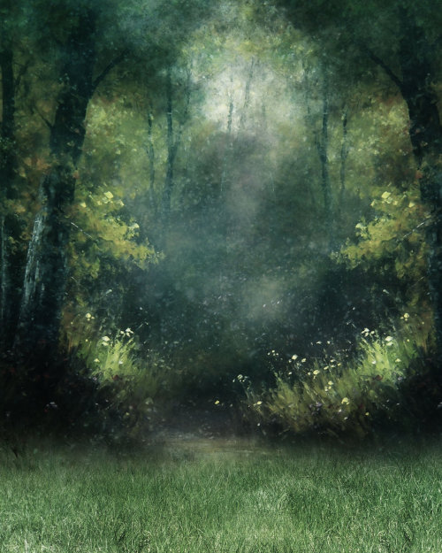  thefeatherofhope:  foxmouth: Landscape Art by Moon Glow Lilly    