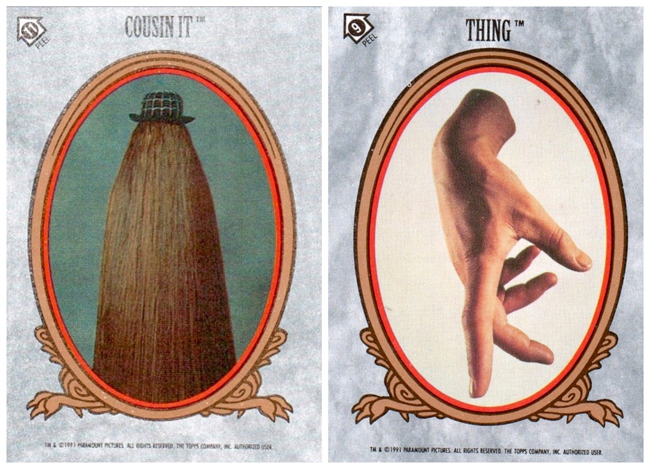 zgmfd:  1991 Topps Addams Family trading cards