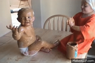 The many faces of children taking oral medication.