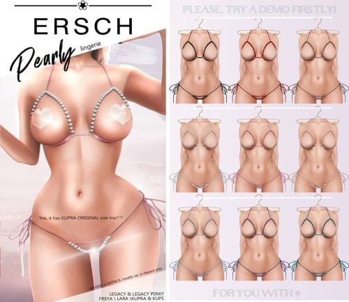 ERSCH - Pearly Lingerie @Fetish FairLingerie will be available at the Fetish Fair February!Available
