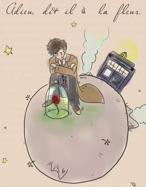 eeios: Doctor Who / Le Petit Prince (Translation: “Goodbye”, he said to the flower.) m&r