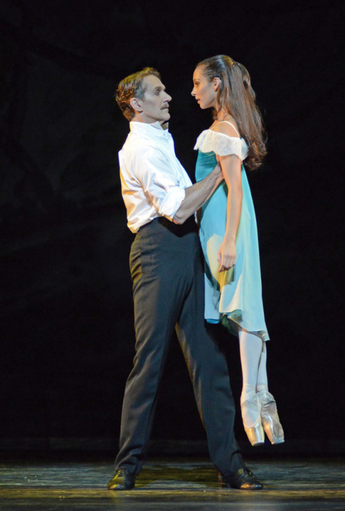 Francesca Hayward and Gary Avis in The Invitation, Royal Ballet, May 2016. © Dave Morgan.Avis as the