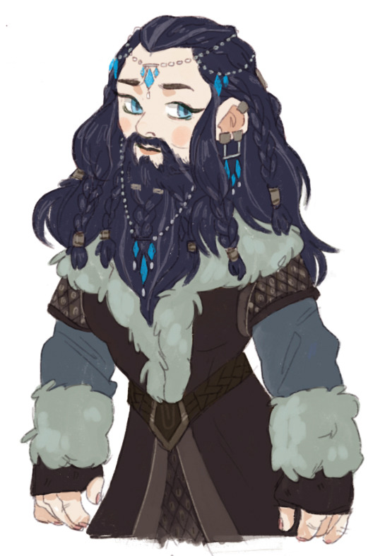 pinkmilkbutt:  i was originally trying to draw kili and fili’s mother, not sure
