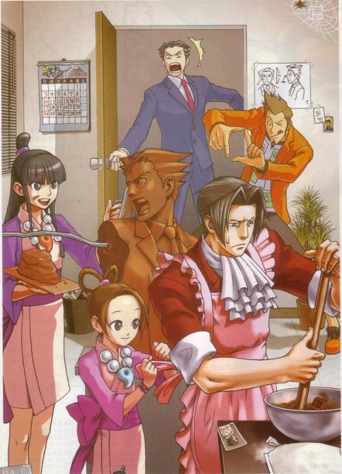 tenjouutena:shoutout to this piece of official ace attorney art