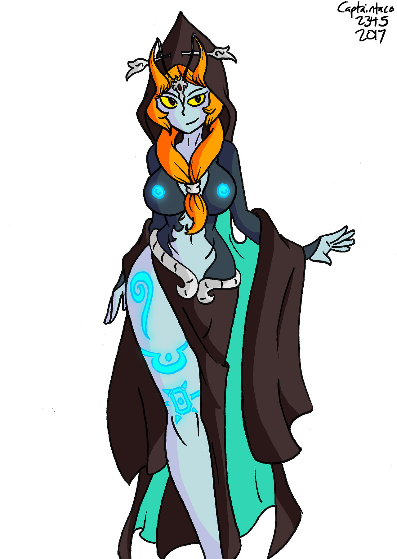 Midna from Zelda Twilight Princess. I’ve been wanting to draw her for a while now,